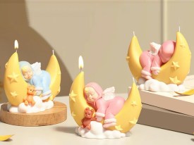 Molde silicona bebe en medialuna